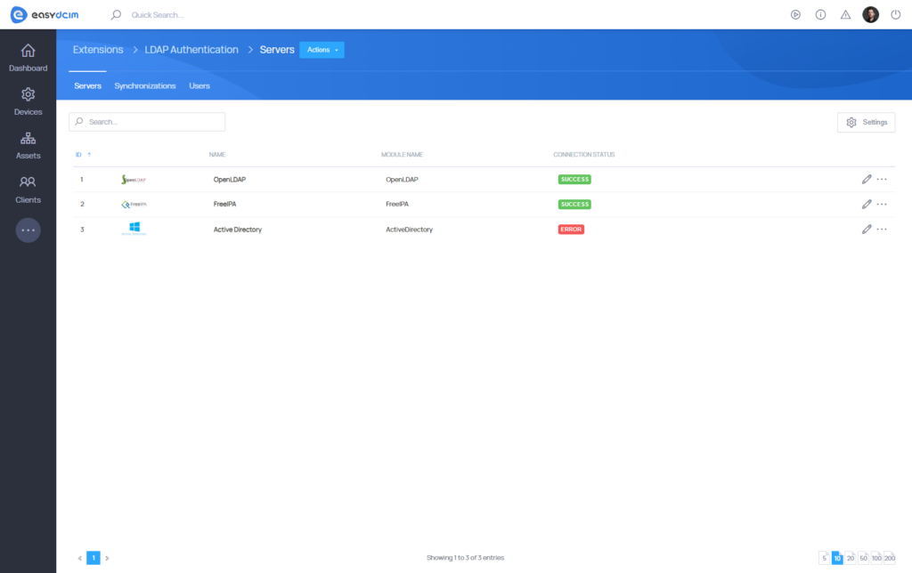 LDAP Authentication - EasyDCIM v1.9.7