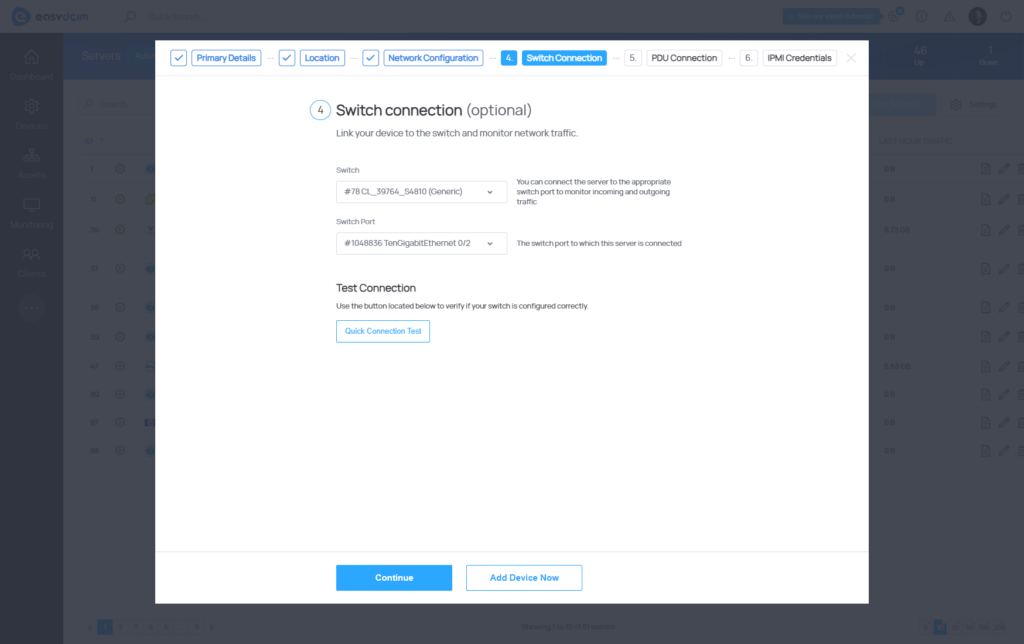 Add Device Form - Step 4 - EasyDCIM v1.10.0