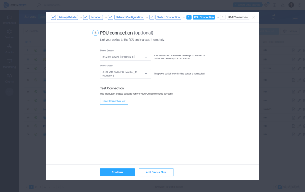 Add Device Form - Step 5 - EasyDCIM v1.10.0