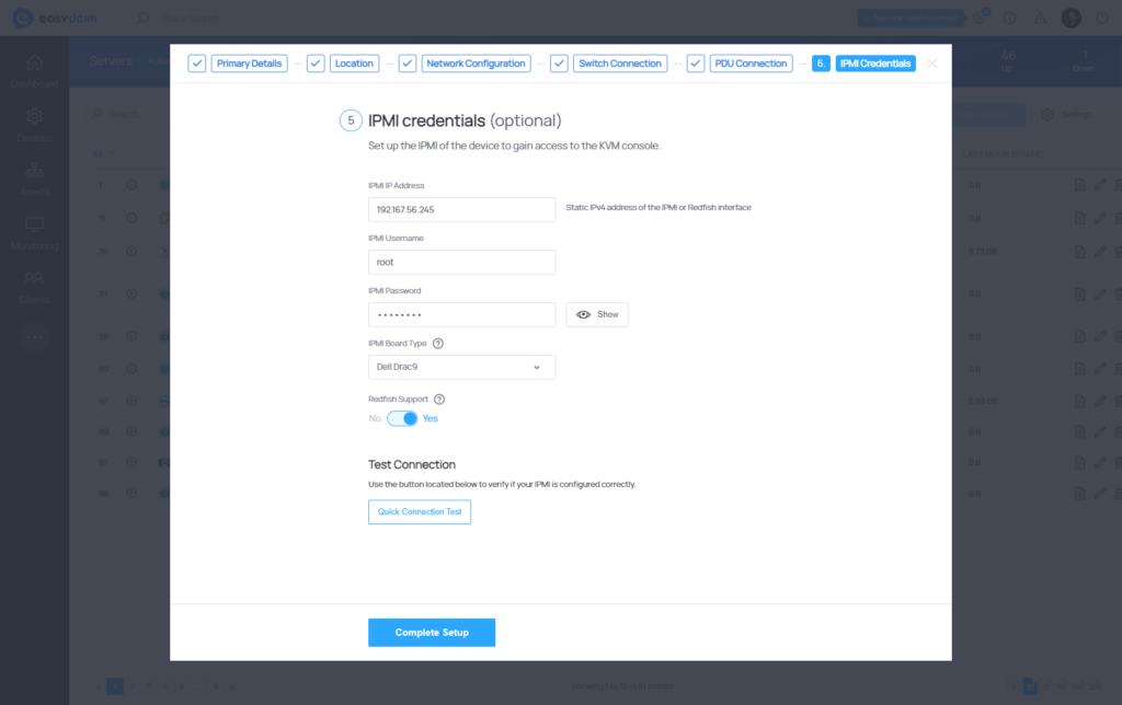 Add Device Form - Step 6 - EasyDCIM v1.10.0