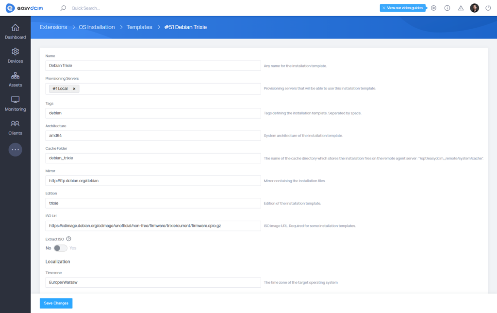 Debian Trixie Support - EasyDCIM v1.22.0