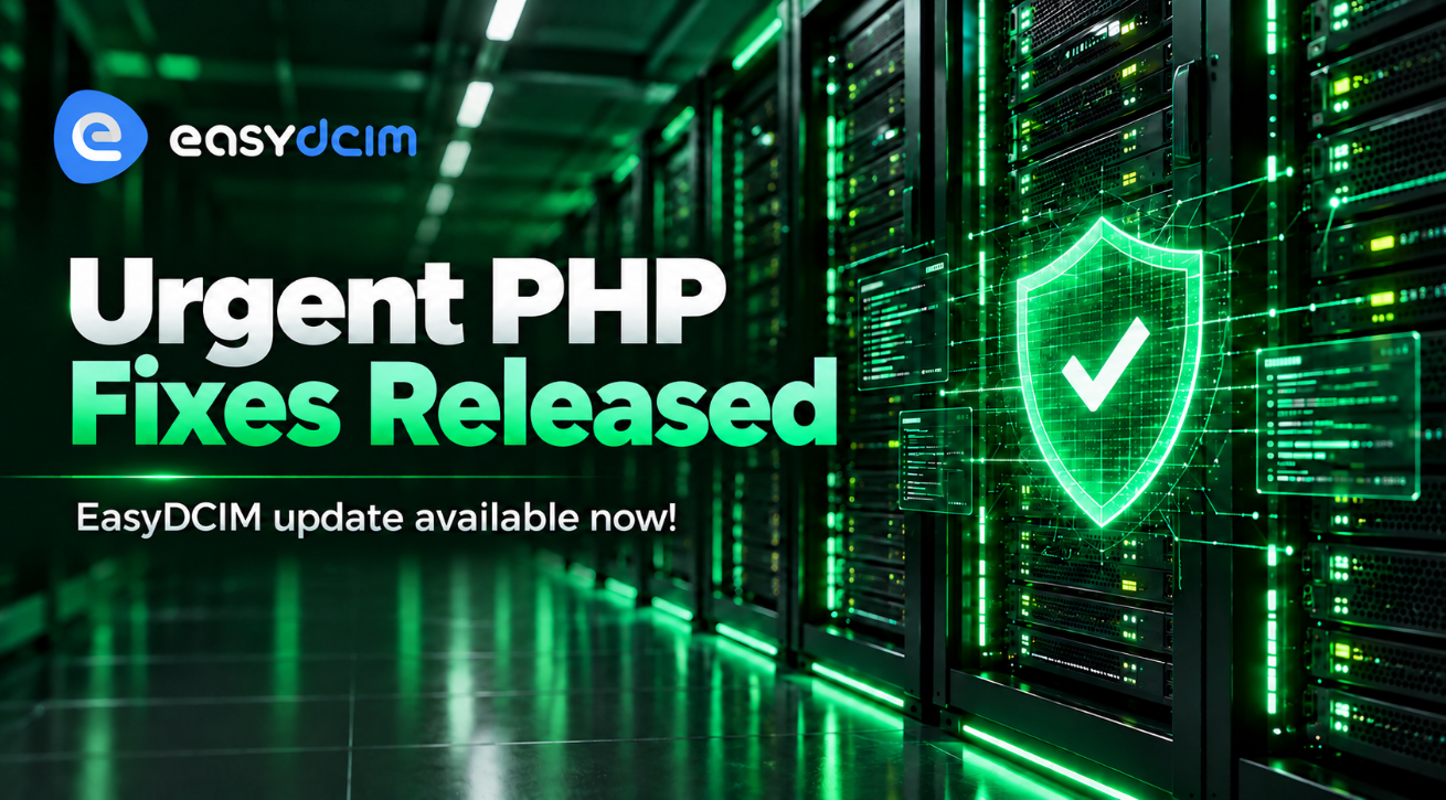 Urgent PHP Fixes Released - EasyDCIM update available now