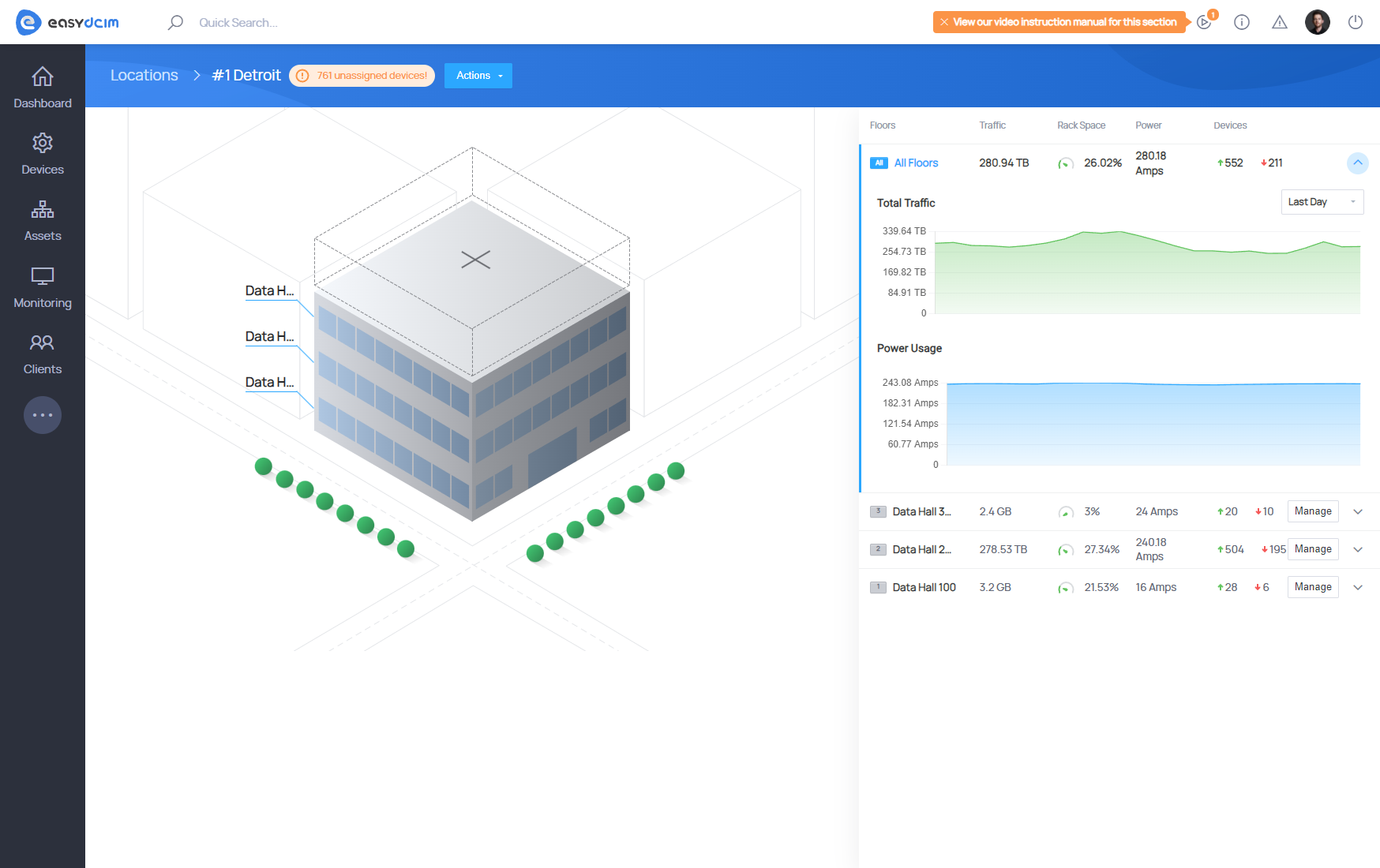 Location-based Floor Listing - EasyDCIM Documentation