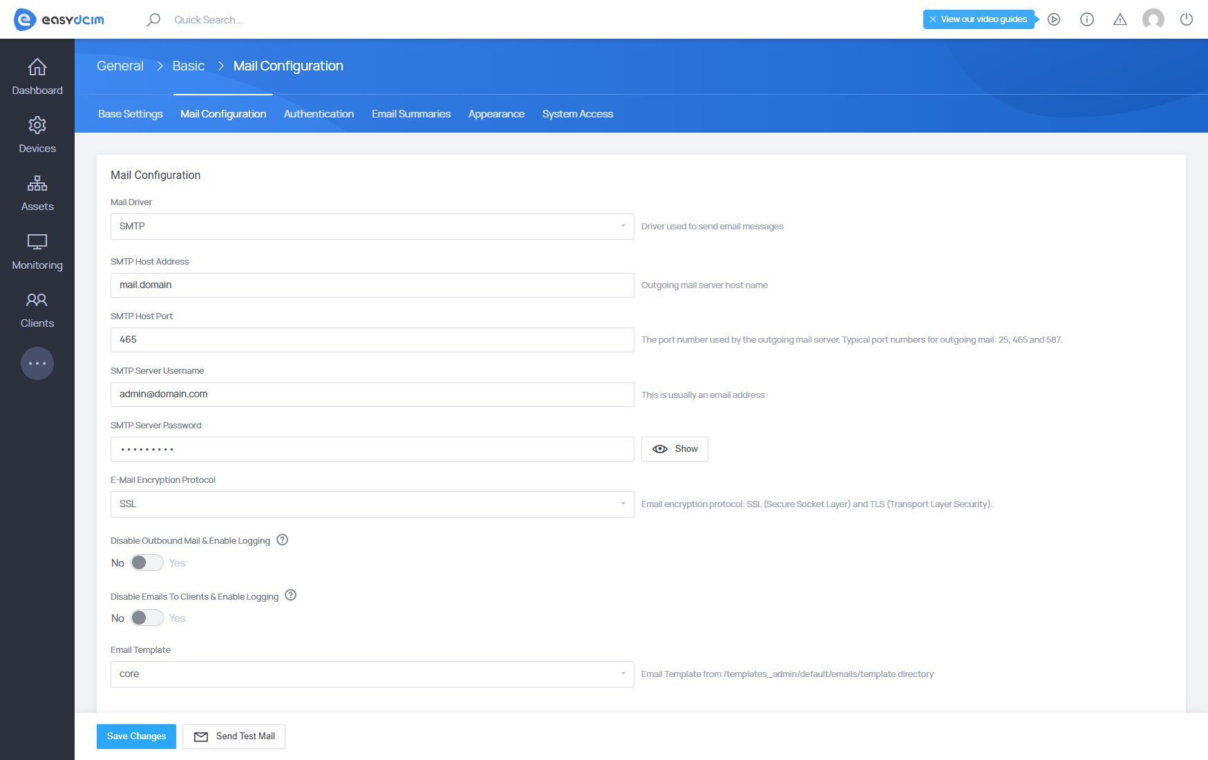 System Configuration - EasyDCIM Documentation