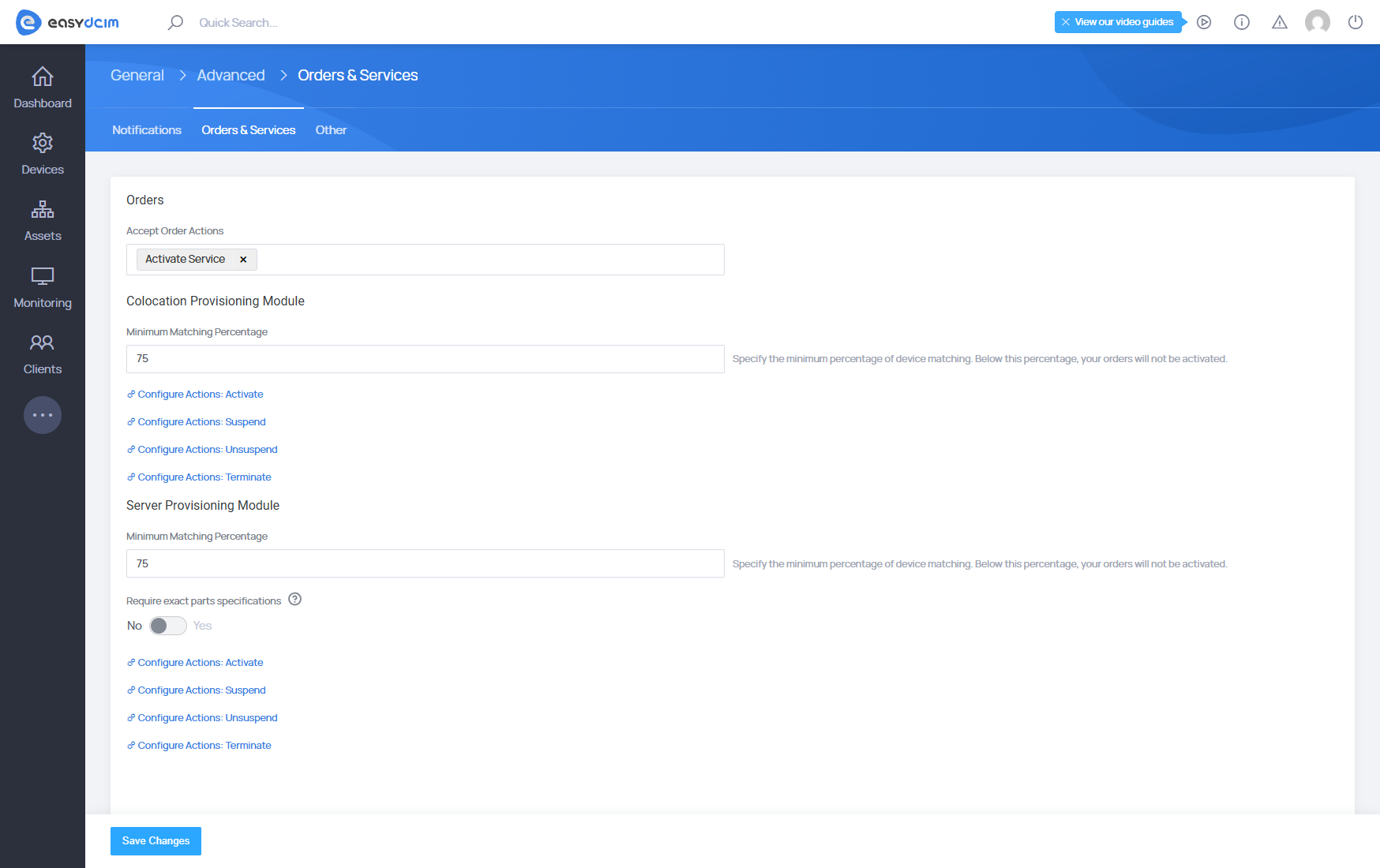 System Configuration - EasyDCIM Documentation