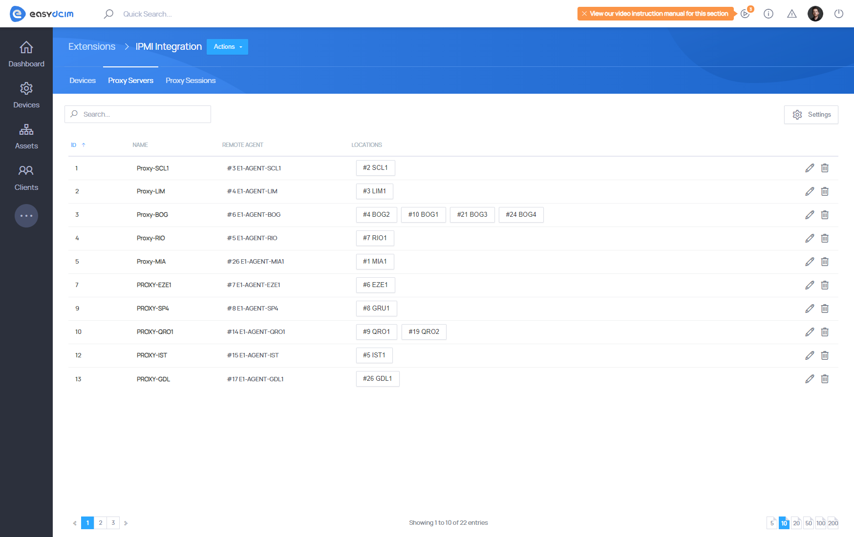 IPMI Integration: Proxy Servers - EasyDCIM Documentation