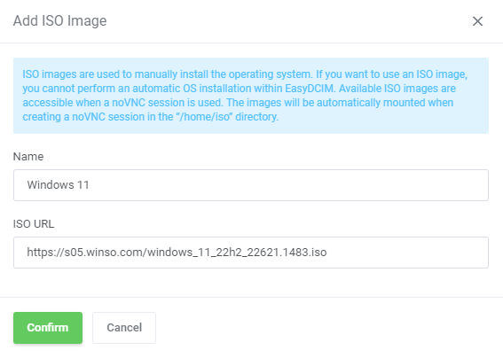 New ISO Image: HostBill Dedicated Servers Module - EasyDCIM Documentation