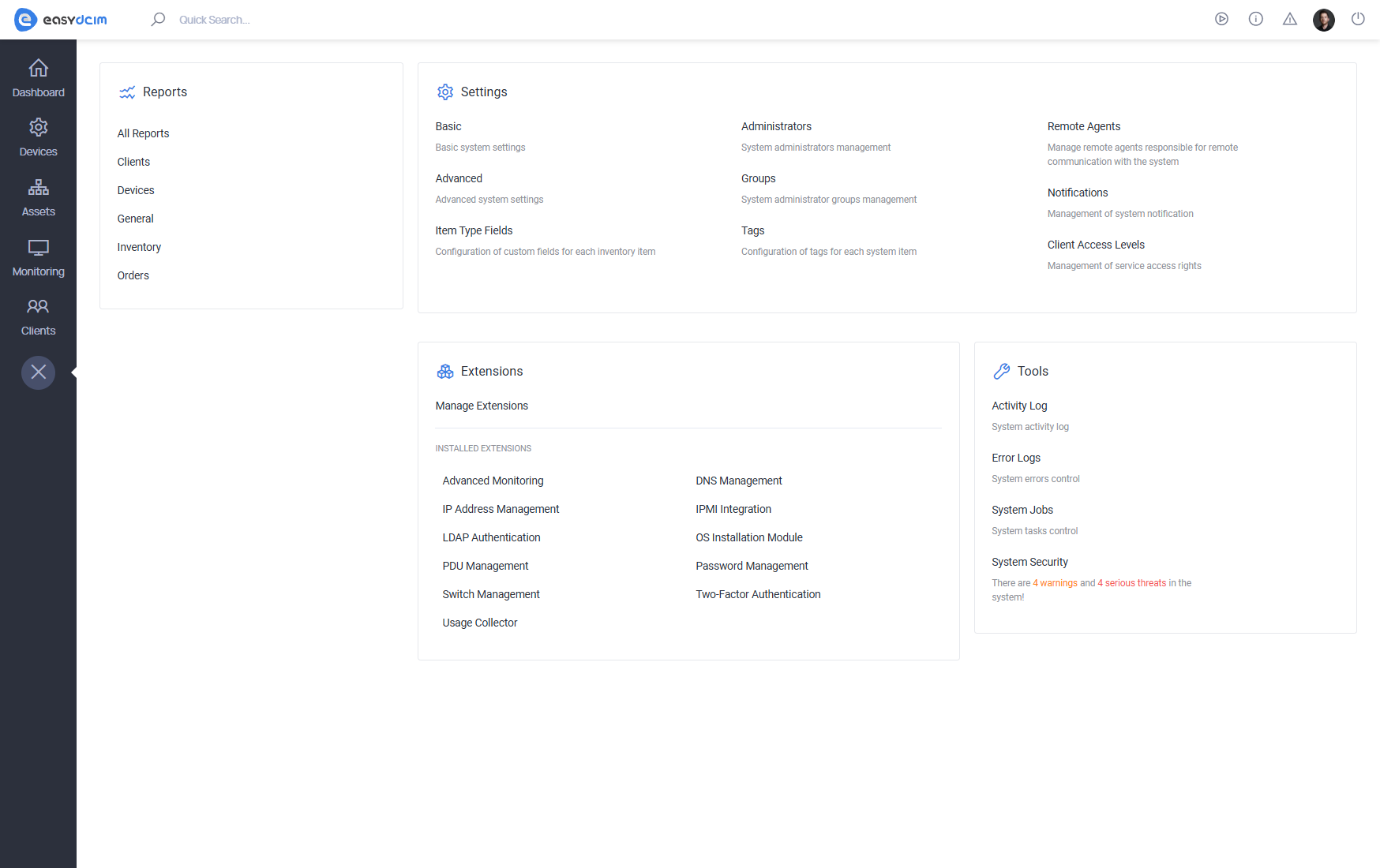 Backend Overview - EasyDCIM Documentation
