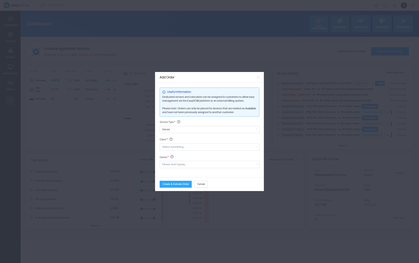 Service Criteria to Match Servers - EasyDCIM Documentation