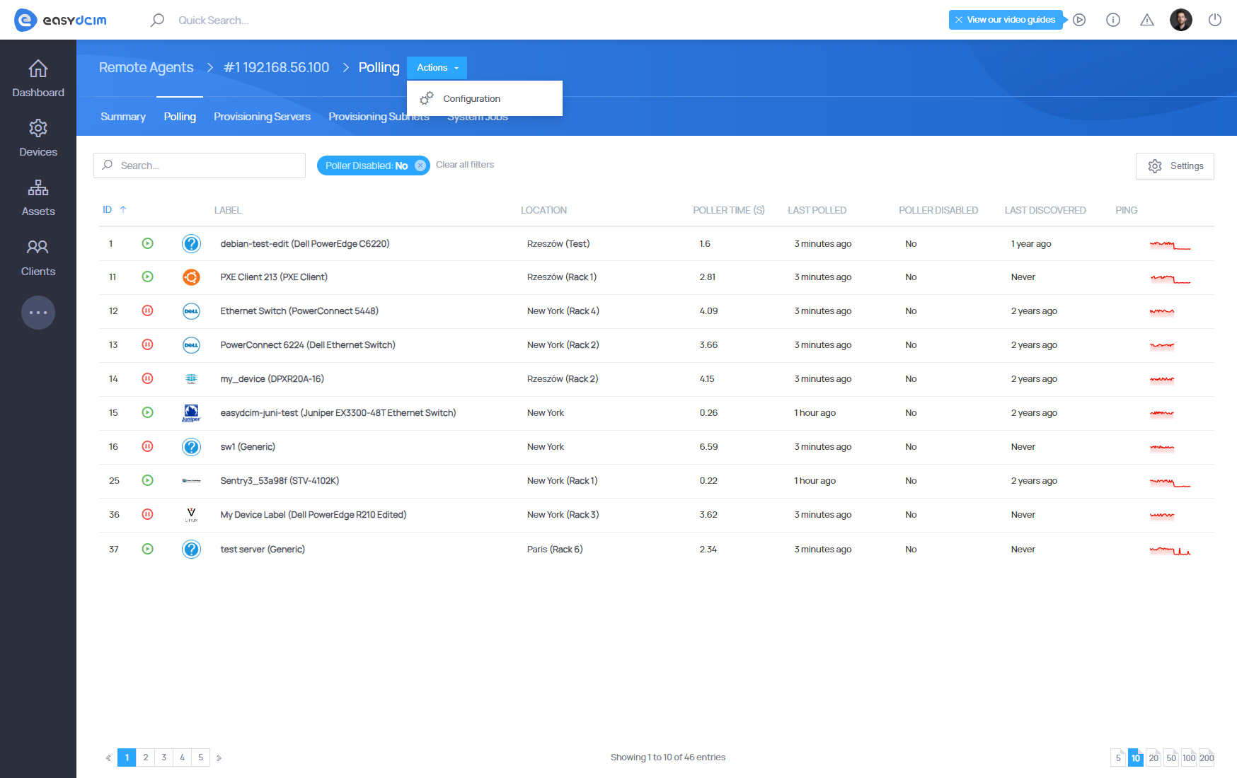 Polling: Remote Agent - EasyDCIM Documentation