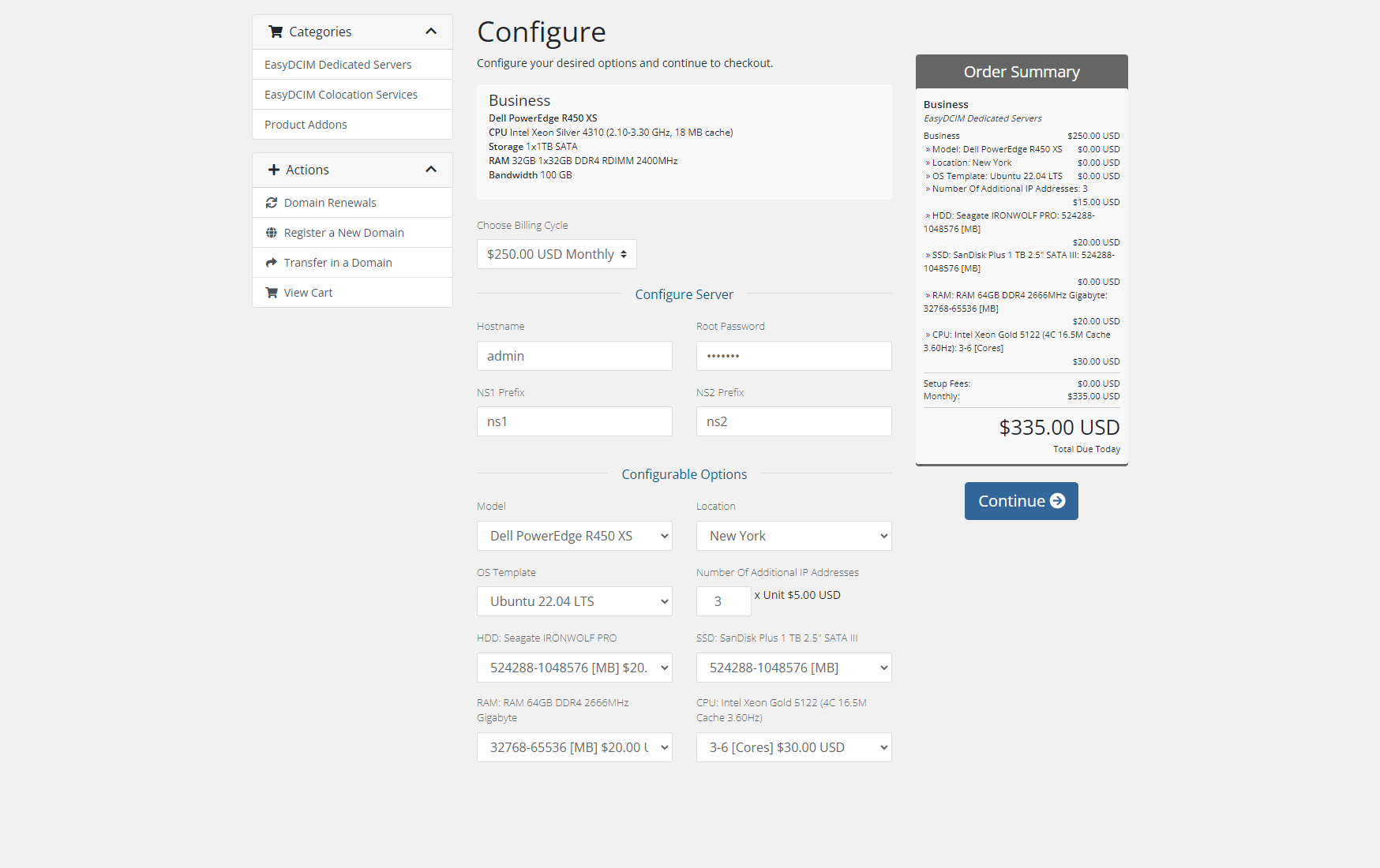 Billing Integration - EasyDCIM