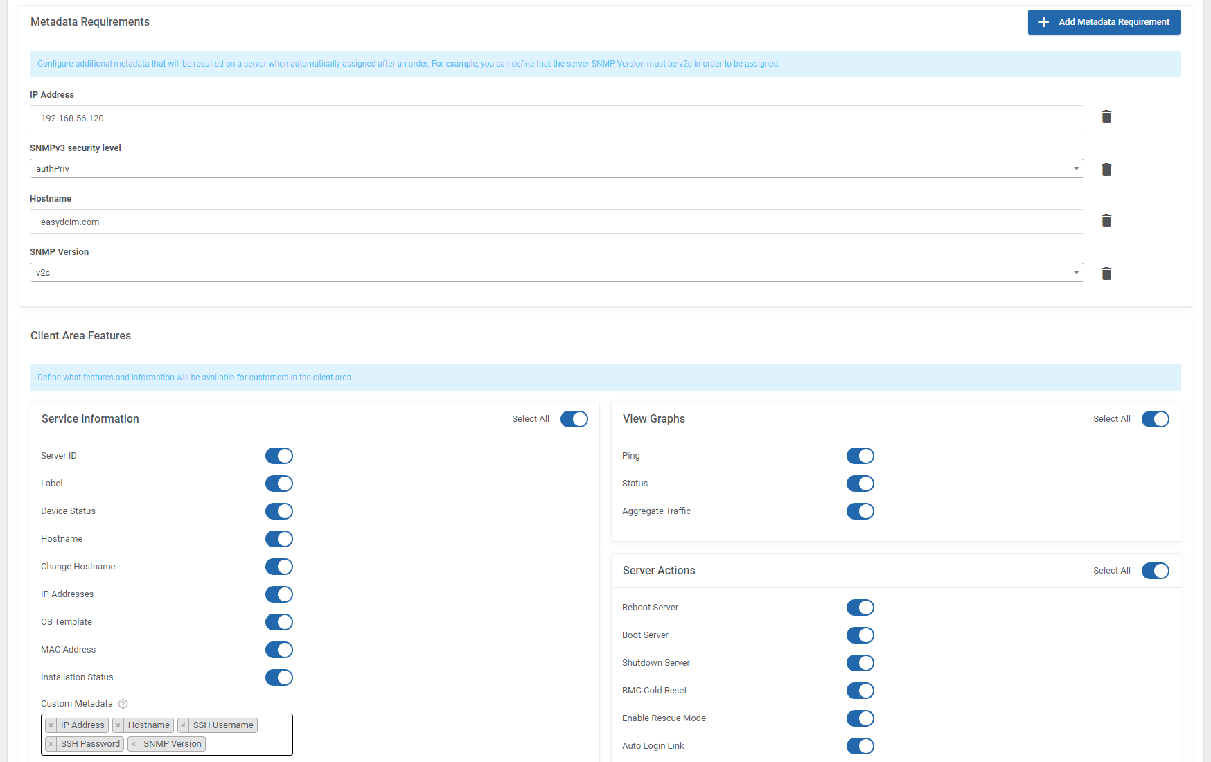 EasyDCIM Dedicated Servers For HostBill Module - Screenshot 19