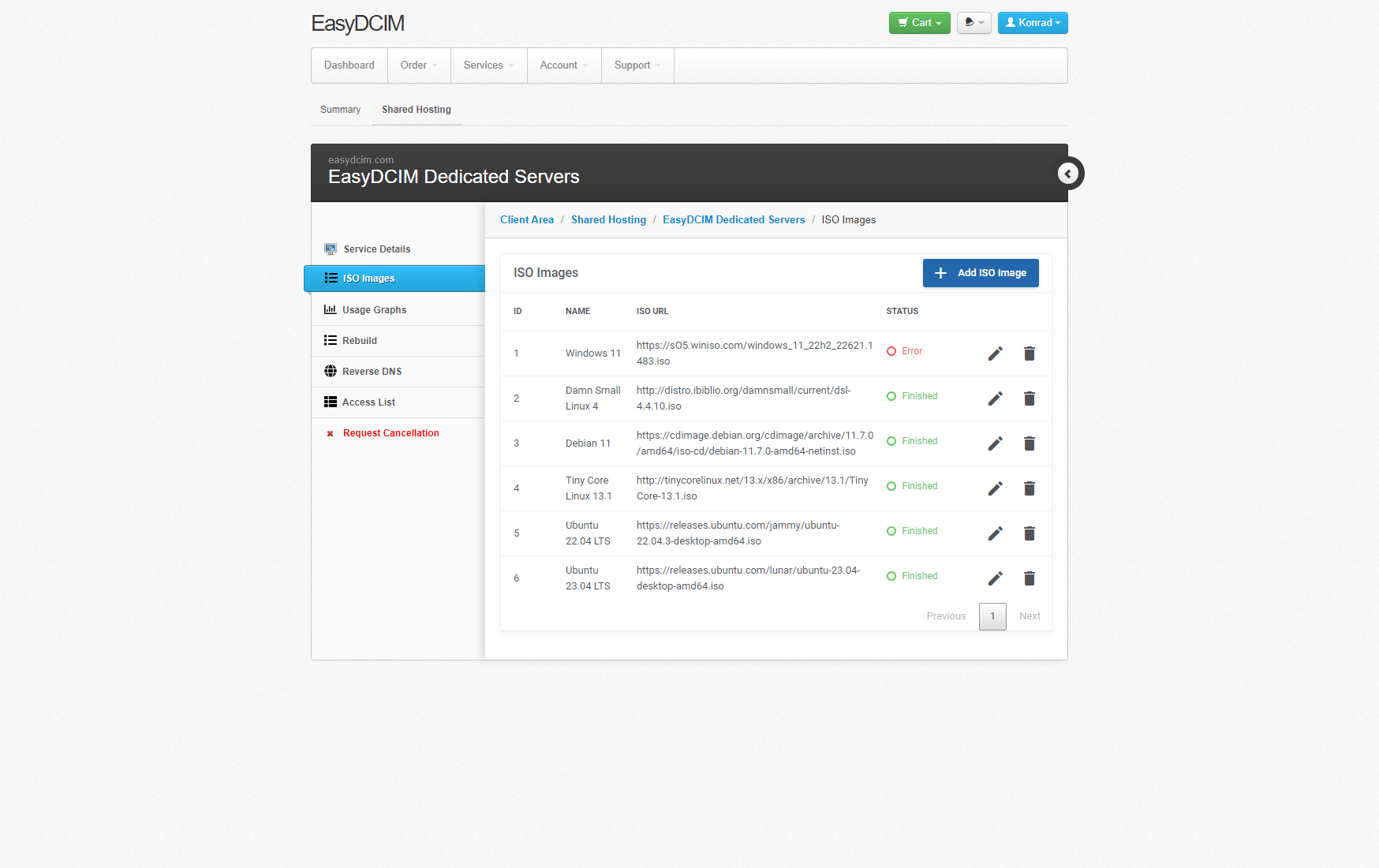 EasyDCIM Dedicated Servers For HostBill Module - Screenshot 5