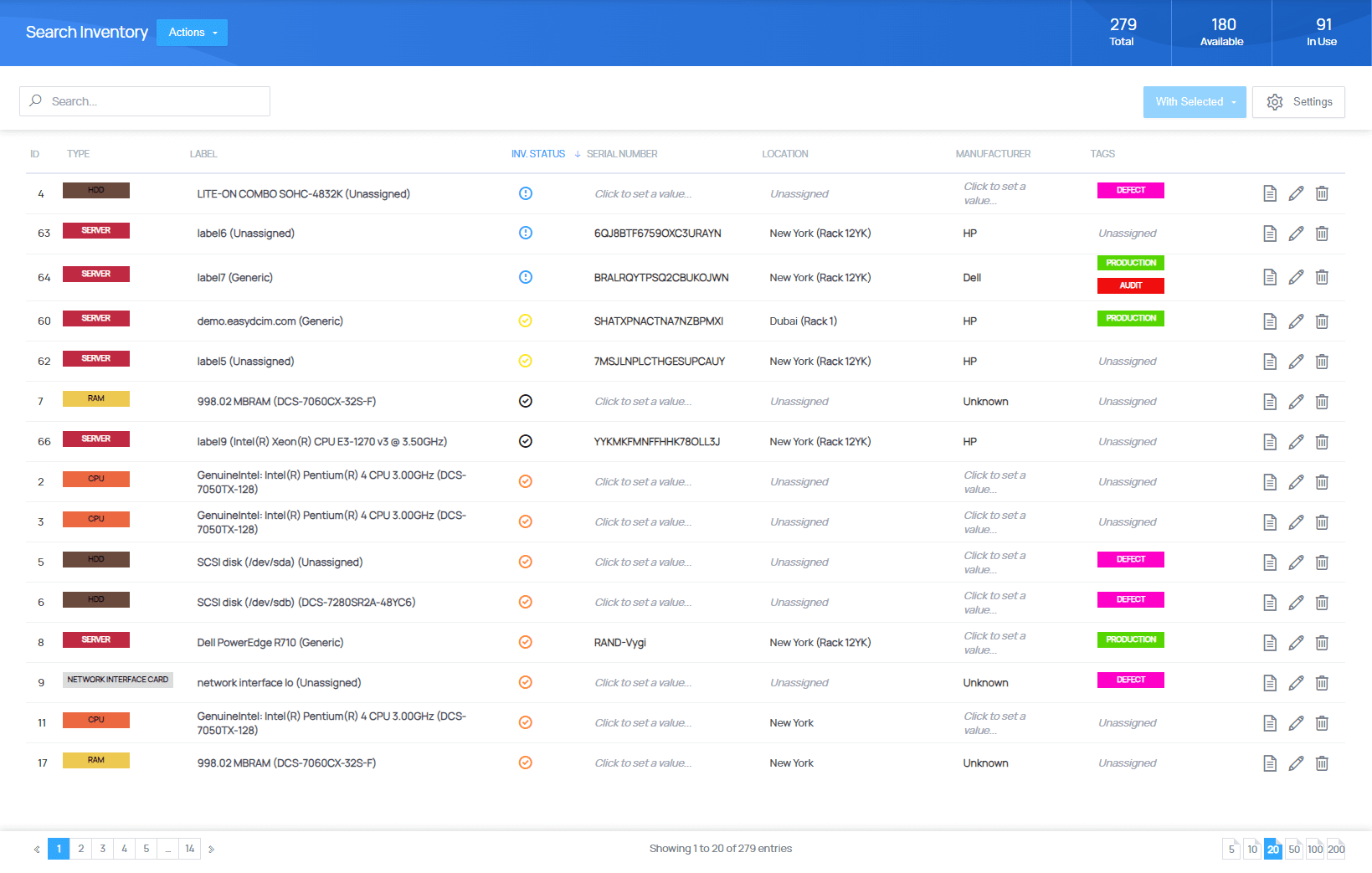 Inventory Management - EasyDCIM Administration - Screenshot 3