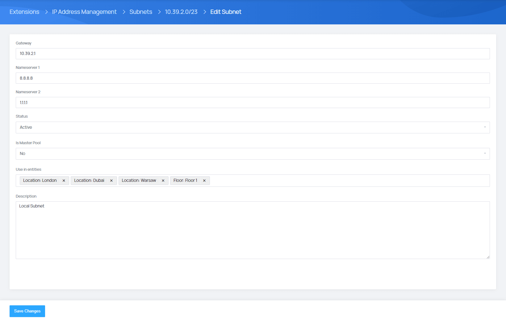 IP Addresses Management - EasyDCIM Administration - Screenshot 6