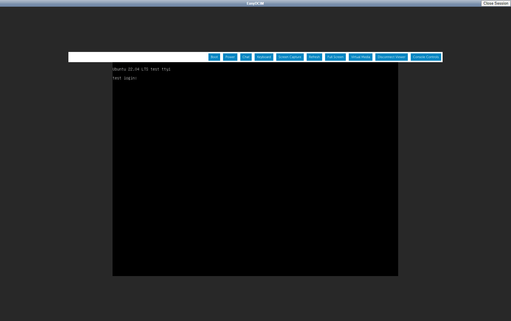 KVM Console - EasyDCIM Administration - Screenshot 2