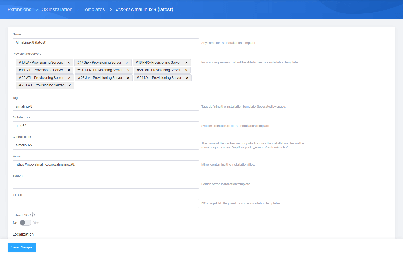 OS Recovery Mode & OS Diagnostics Templates - EasyDCIM Administration - Screenshot 2