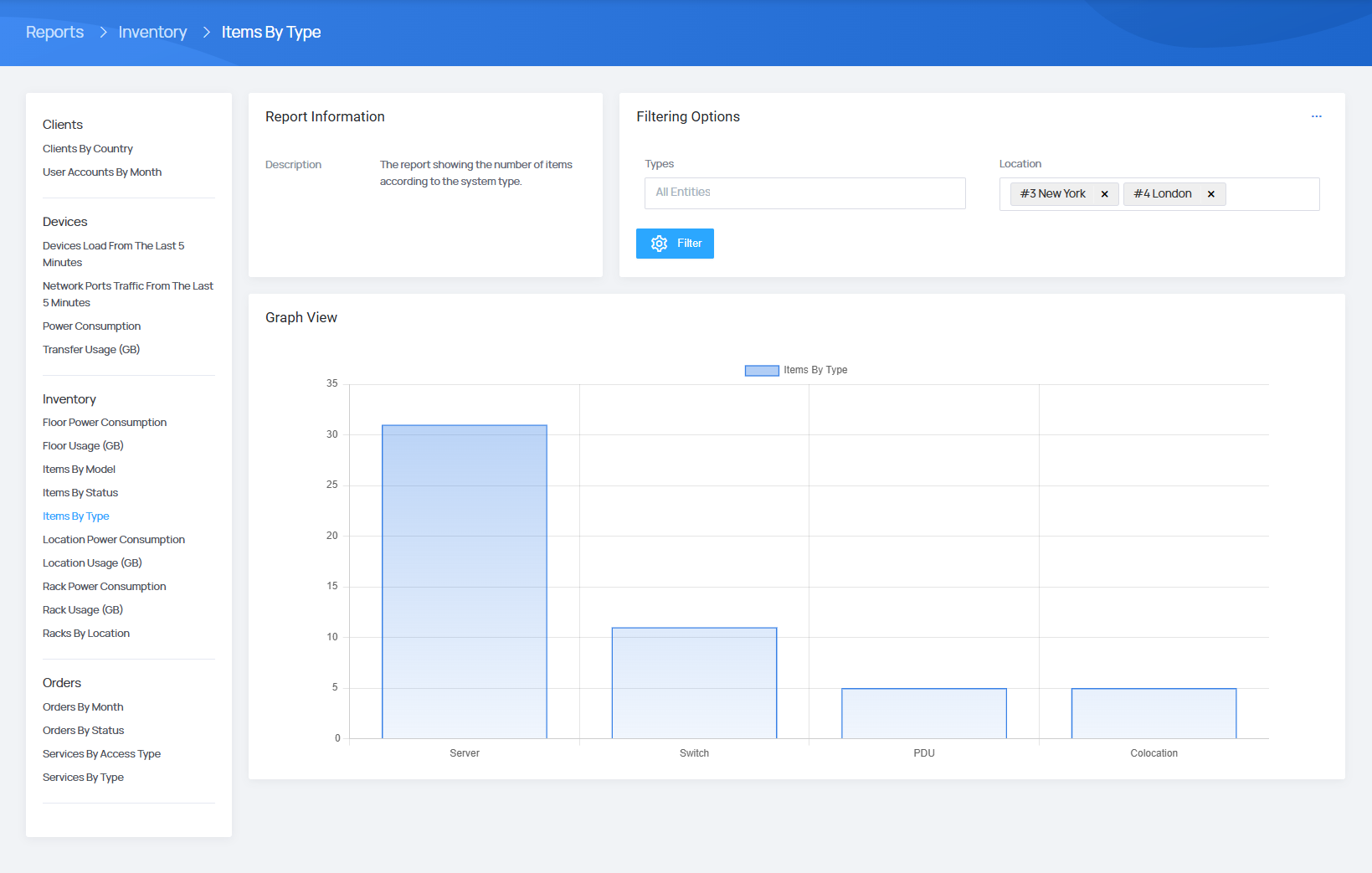 Personalized Reports & Activity Logs - EasyDCIM Administration - Screenshot 4