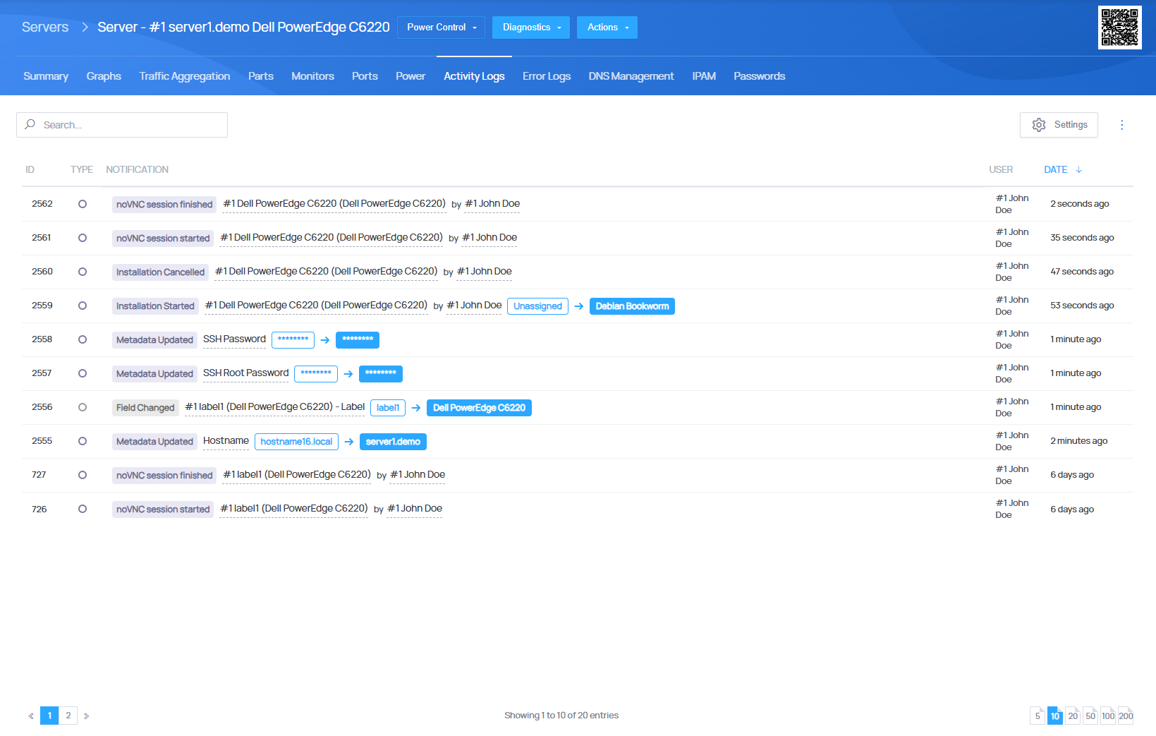 Personalized Reports & Activity Logs - EasyDCIM Administration - Screenshot 8