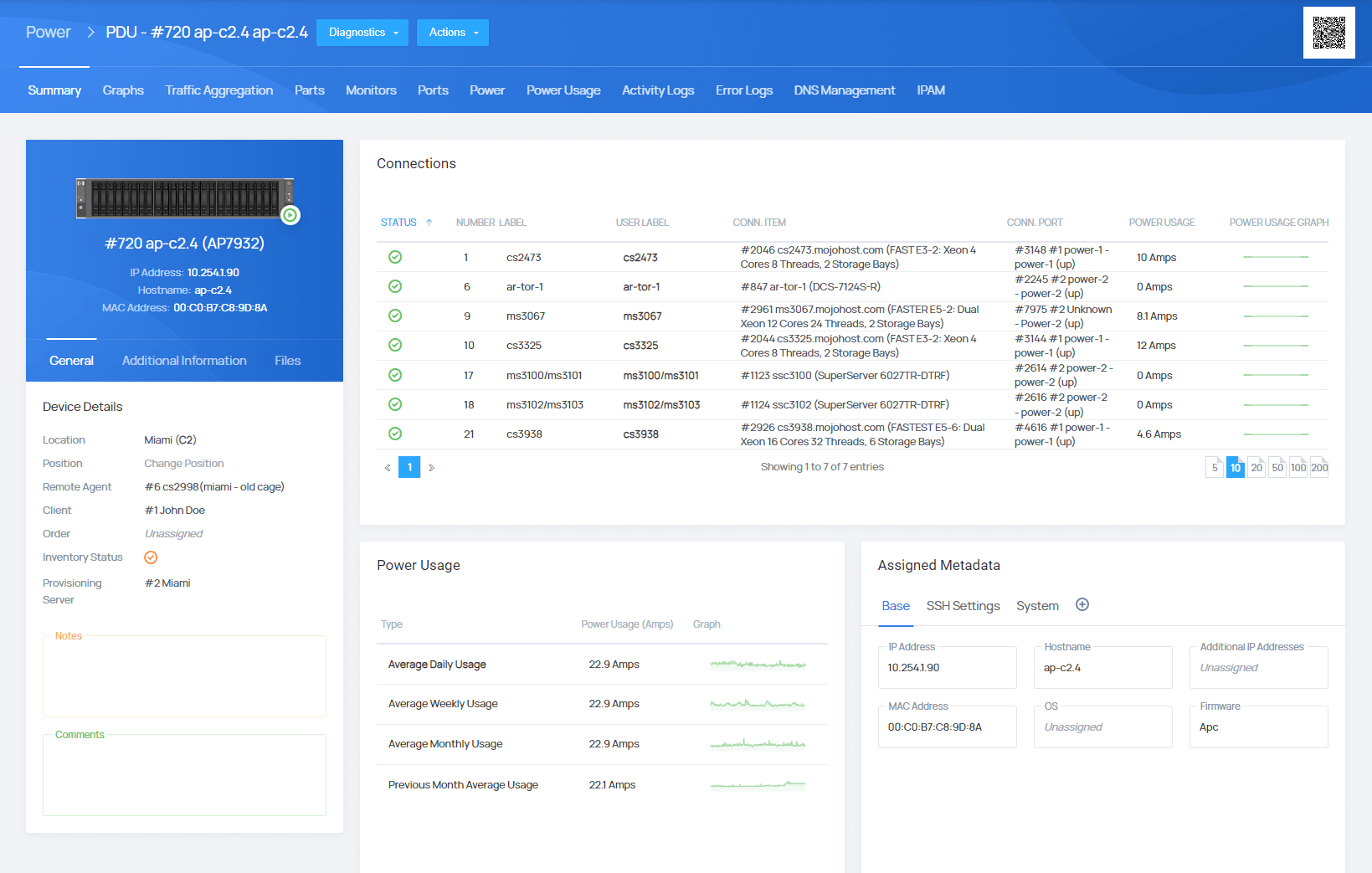 Switch & PDU Integrations - EasyDCIM Administration - Screenshot 4