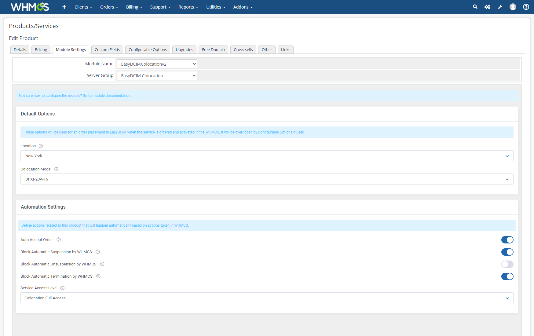 Colocation Services Billing - EasyDCIM Billing Integration - Screenshot 11