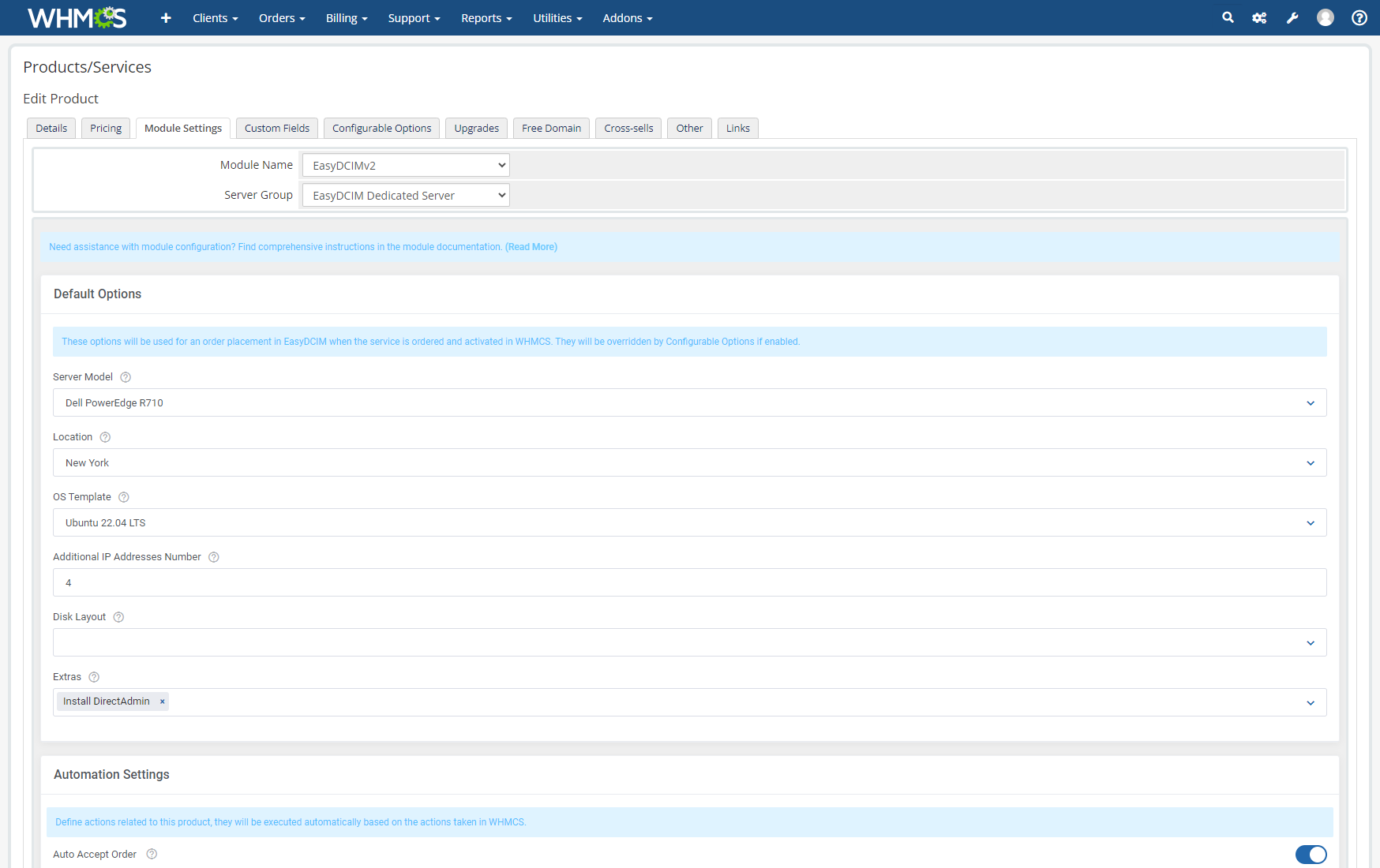 Complete WHMCS Integration - EasyDCIM Billing Integration - Screenshot 15