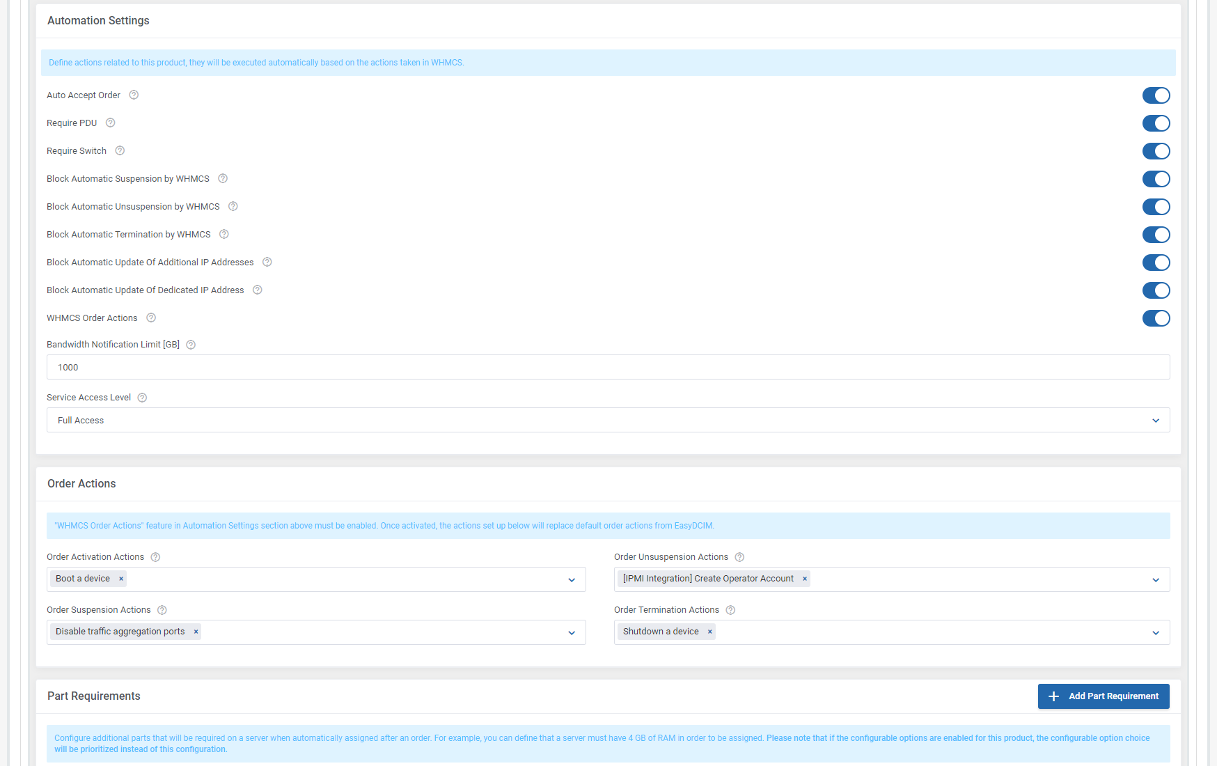 Complete WHMCS Integration - EasyDCIM Billing Integration - Screenshot 18