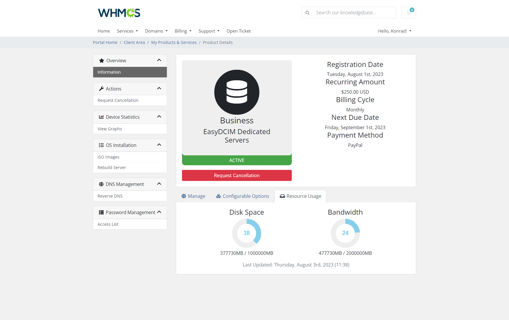 Dedicated Servers Billing - EasyDCIM Billing Integration - Screenshot 3