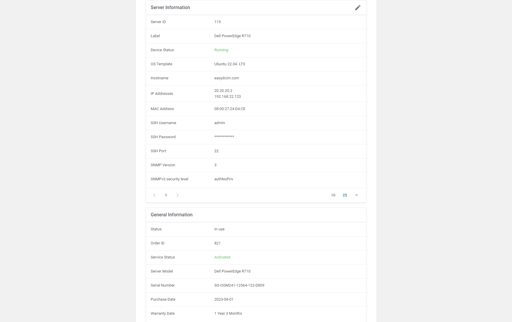 Dedicated Servers Billing - EasyDCIM Billing Integration - Screenshot 4