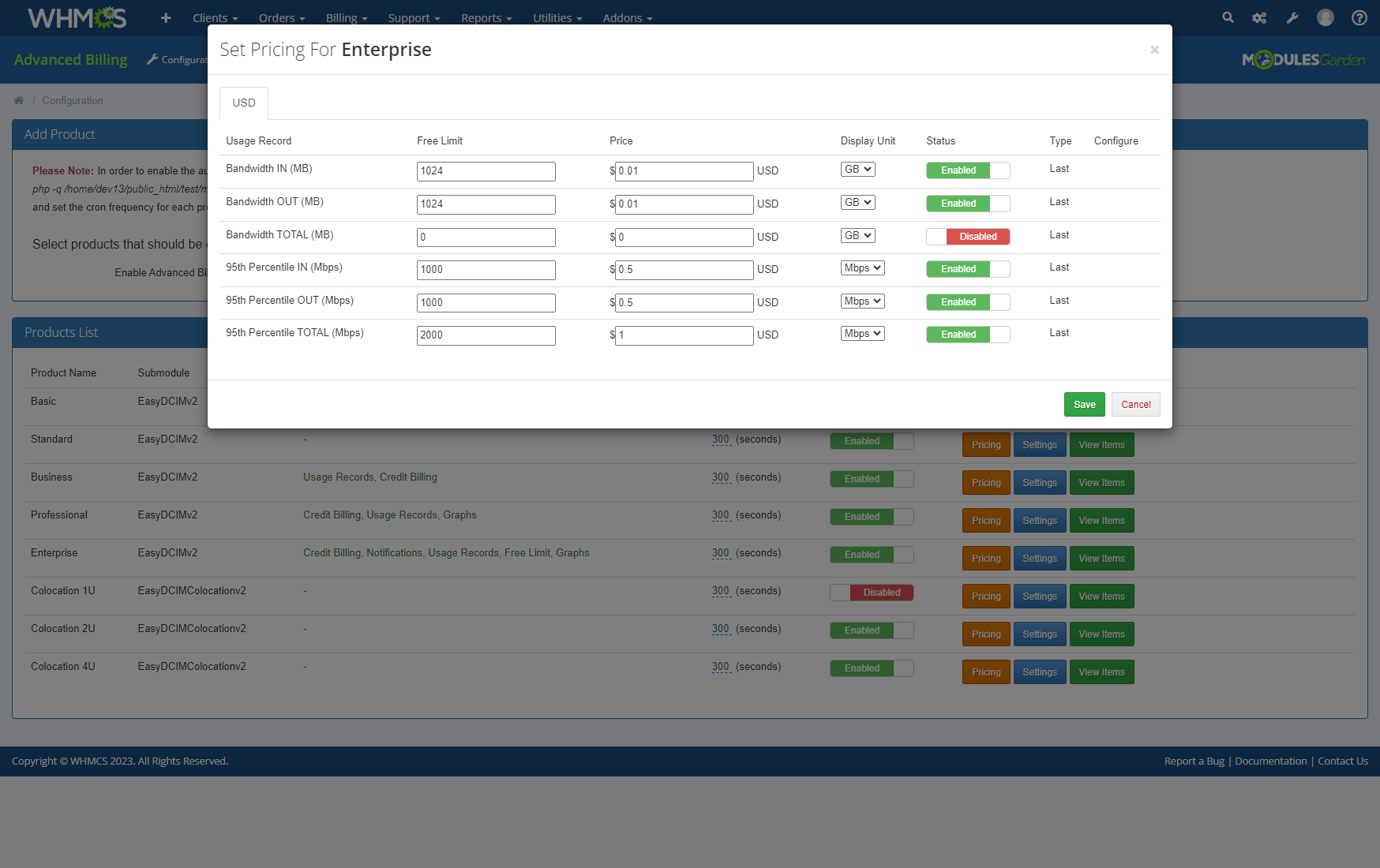 Dedicated Servers Billing - EasyDCIM Billing Integration - Screenshot 8