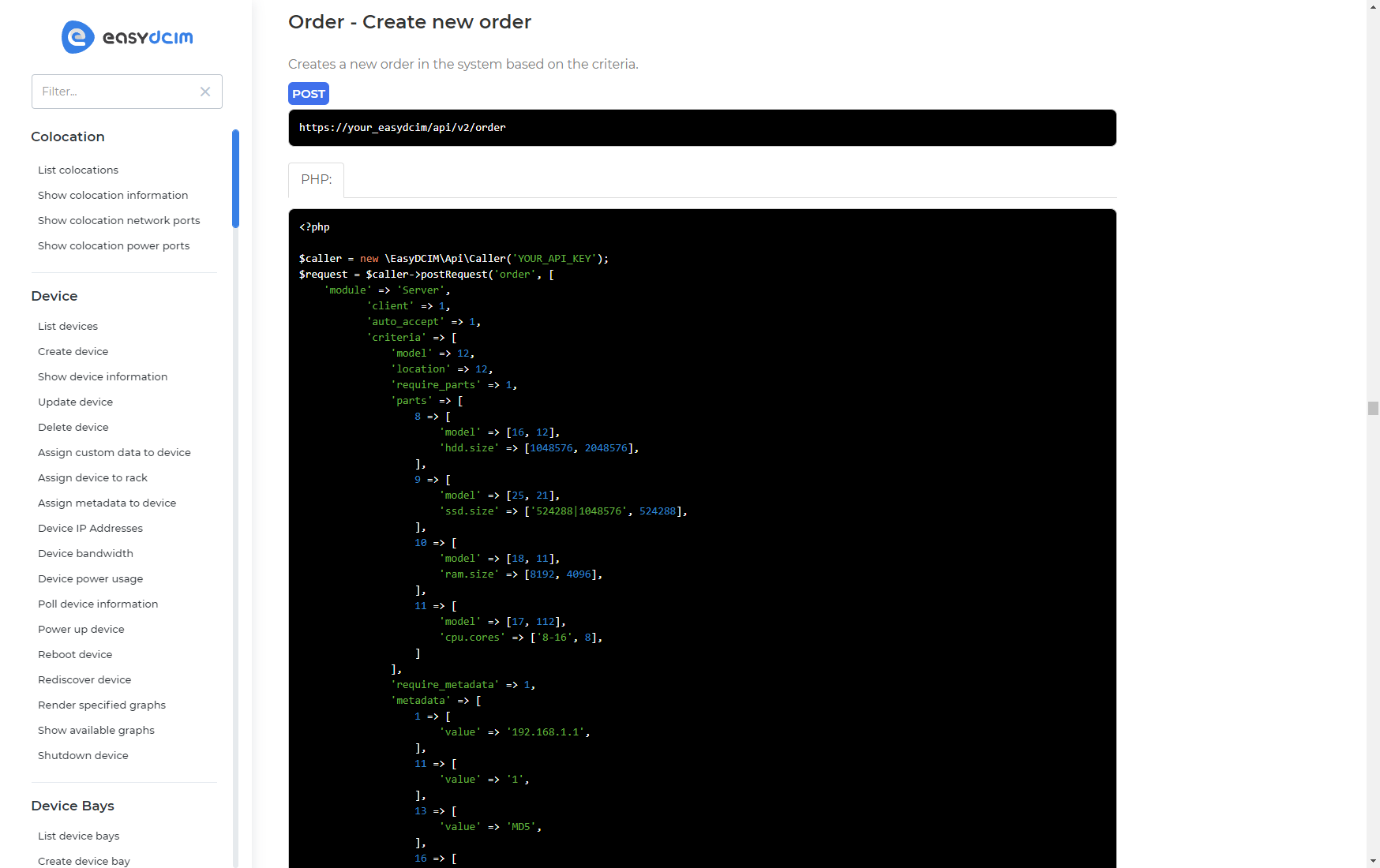 Functional API - EasyDCIM Billing Integration - Screenshot 3