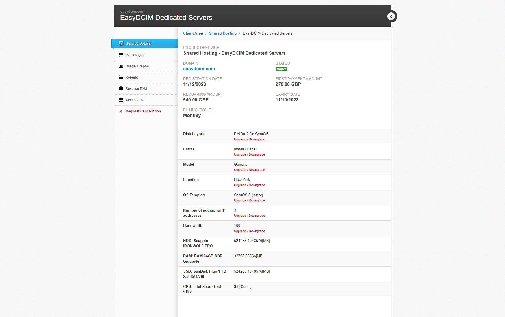 Seamless HostBill Integration - EasyDCIM Billing Integration - Screenshot 8