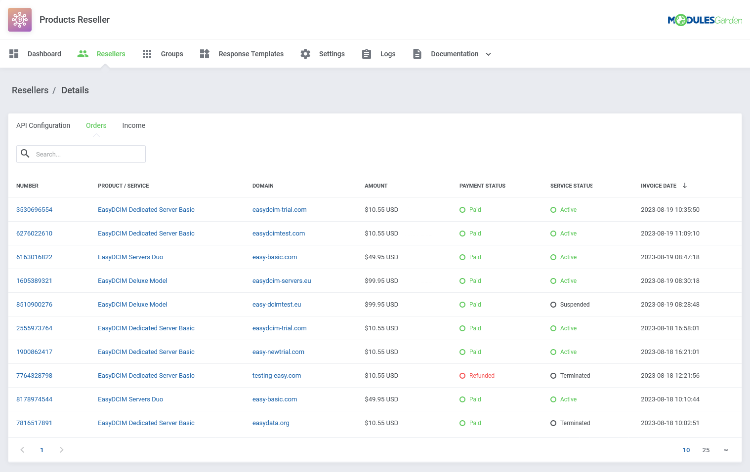 Servers Reselling - EasyDCIM Billing Integration - Screenshot 2