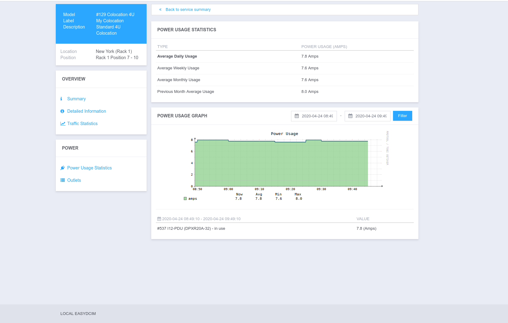 Power Management - EasyDCIM Client Control - Screenshot 1