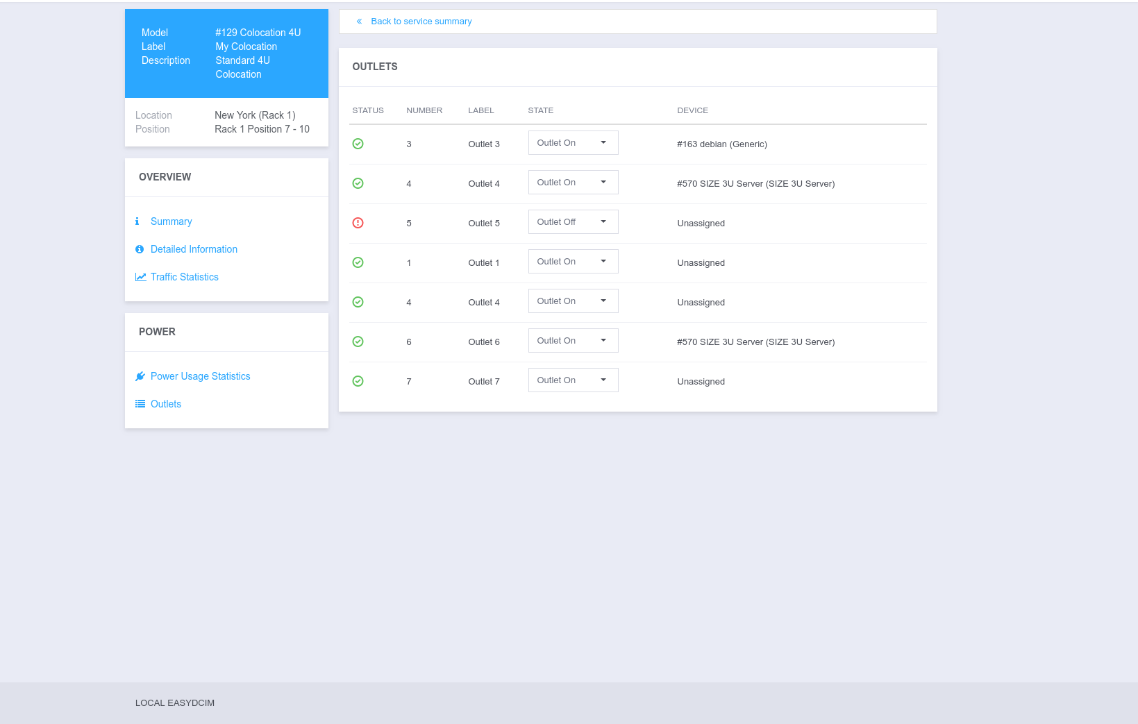 Power Management - EasyDCIM Client Control - Screenshot 2