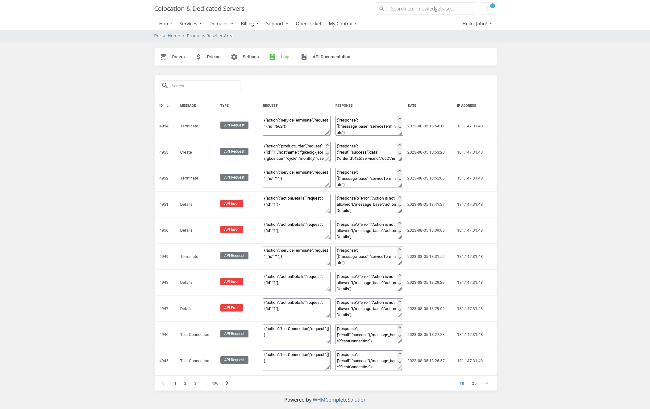 Reseller Area - EasyDCIM Servers Reselling - Screenshot 5