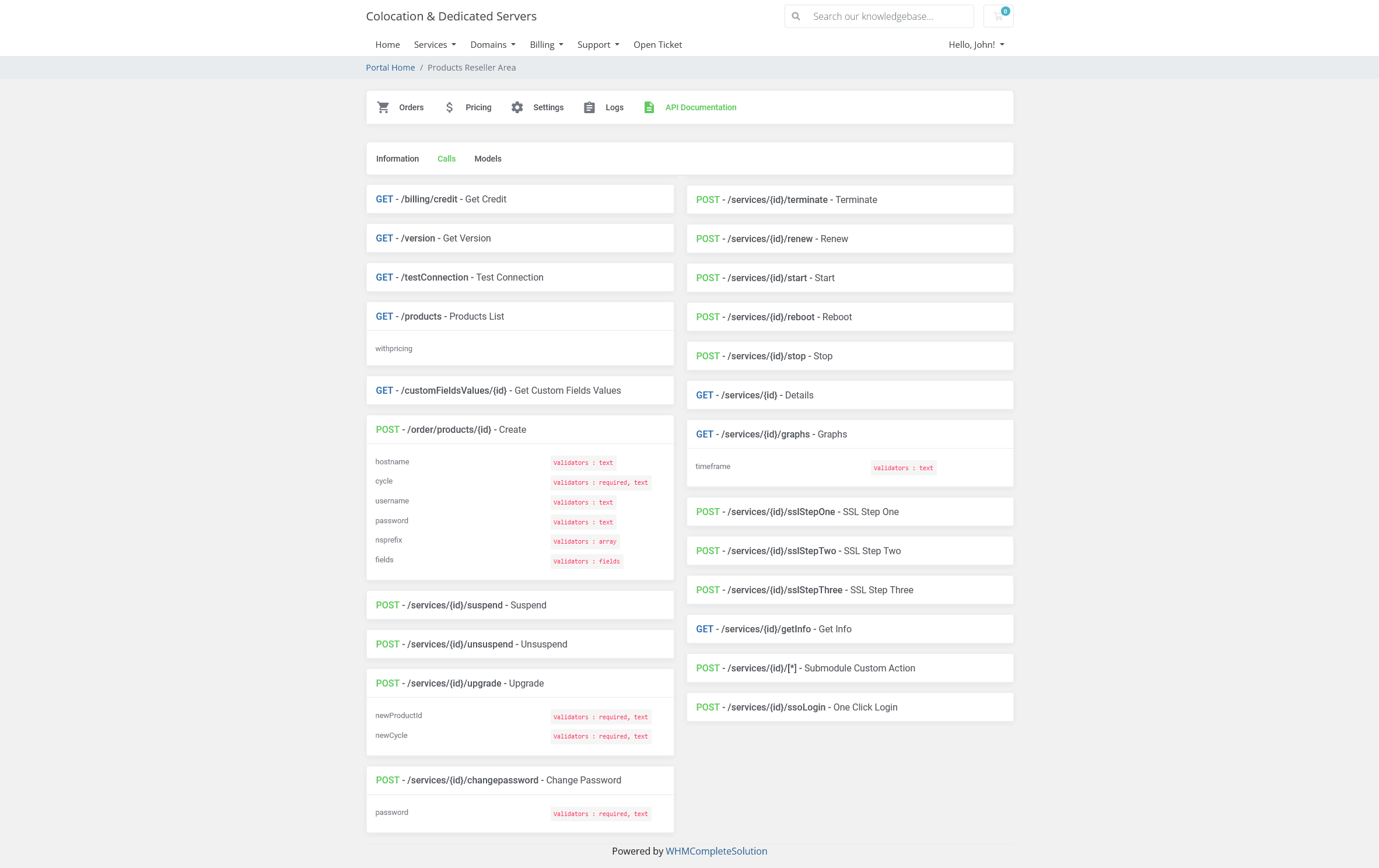 Reseller Area - EasyDCIM Servers Reselling - Screenshot 7